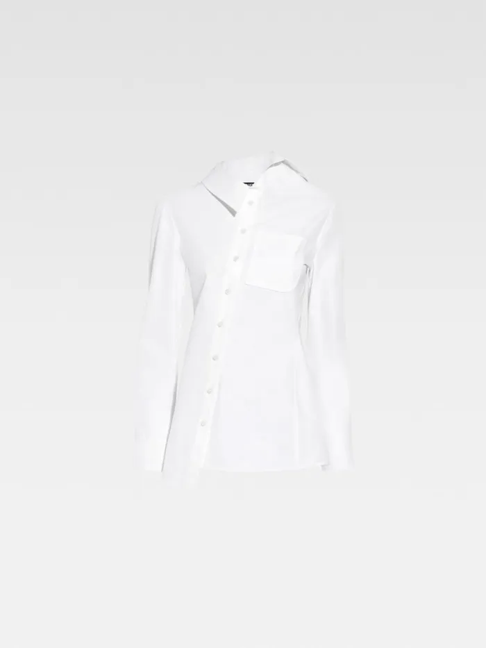 The Pablo Shirt White Women JACQUEMUS Tops and Shirts The Pablo Shirt White Women JACQUEMUS Tops and Shirts