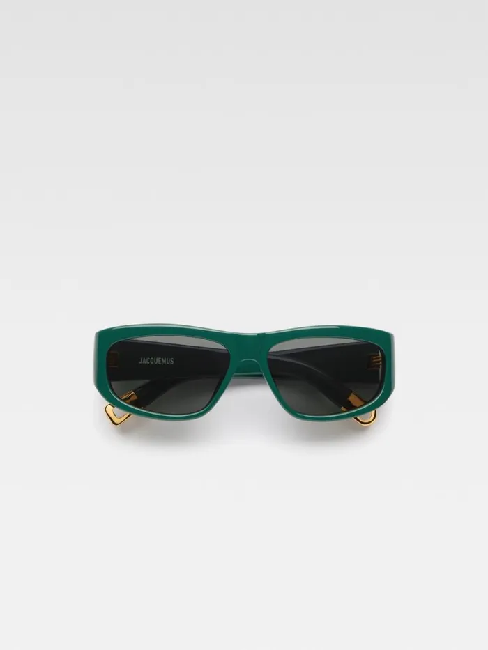 The Pilota Sunglasses Dark Green WomenMen JACQUEMUS Sunglasses