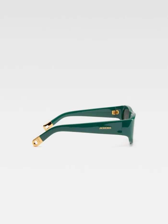 The Pilota Sunglasses Dark Green WomenMen JACQUEMUS Sunglasses The Pilota Sunglasses Dark Green WomenMen JACQUEMUS Sunglasses