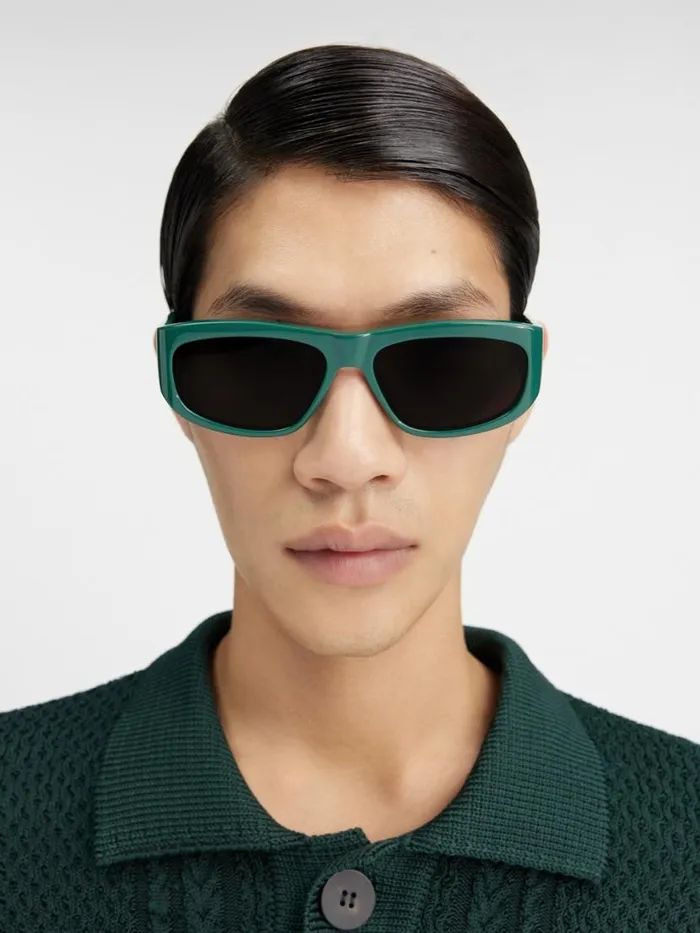 The Pilota Sunglasses Dark Green WomenMen JACQUEMUS Sunglasses The Pilota Sunglasses Dark Green WomenMen JACQUEMUS Sunglasses