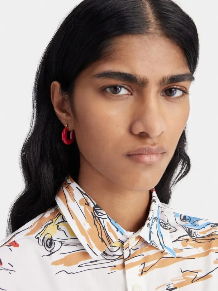 The Rond Carr Earrings Red Women JACQUEMUS Jewellery The Rond Carr Earrings Red Women JACQUEMUS Jewellery