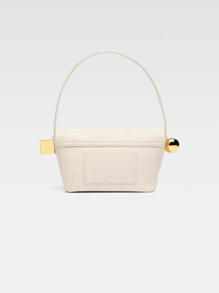 The Rond Carr Light Ivory Women JACQUEMUS Shoulder Bags The Rond Carr Light Ivory Women JACQUEMUS Shoulder Bags