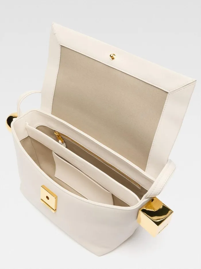 The Rond Carr Light Ivory Women JACQUEMUS Shoulder Bags The Rond Carr Light Ivory Women JACQUEMUS Shoulder Bags
