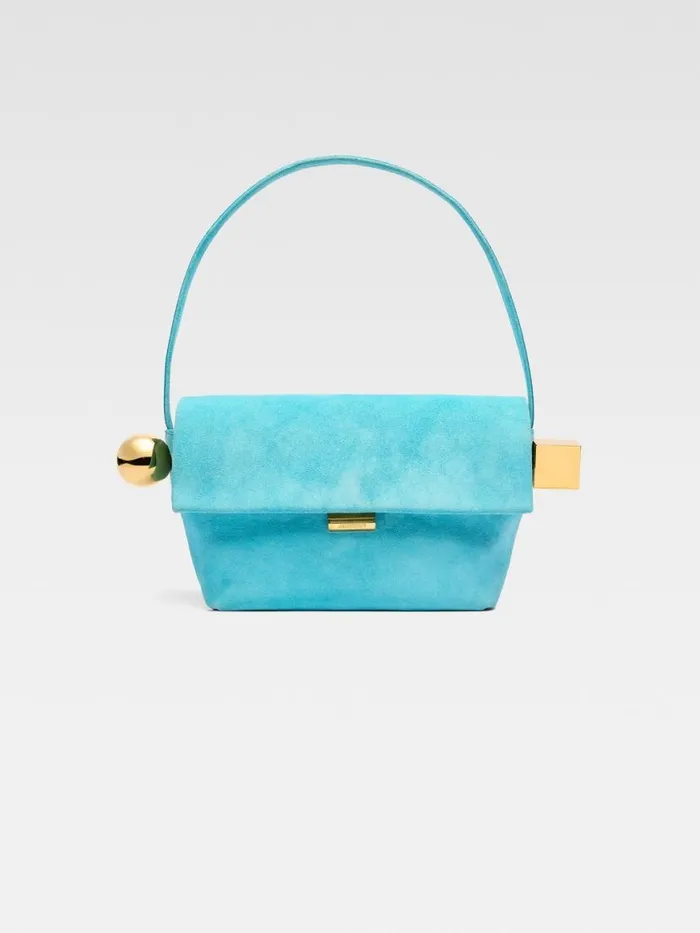 The Rond Carr Light Turquoise Women JACQUEMUS Shoulder Bags