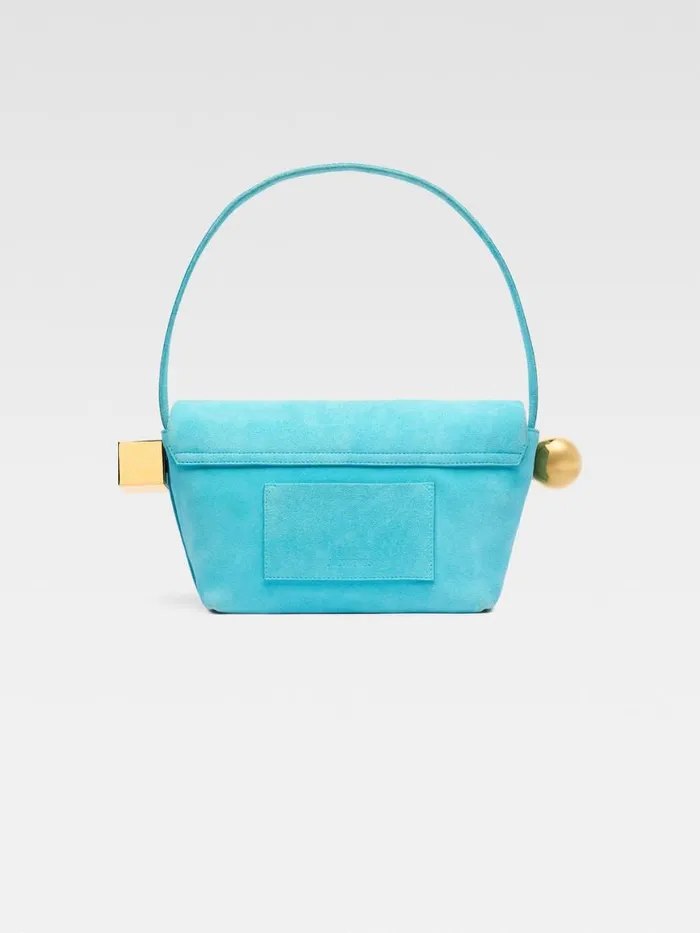 The Rond Carr Light Turquoise Women JACQUEMUS Shoulder Bags The Rond Carr Light Turquoise Women JACQUEMUS Shoulder Bags