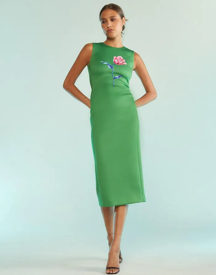 The Seamless Dress 8211 Green Women Cynthia Rowley Dresses