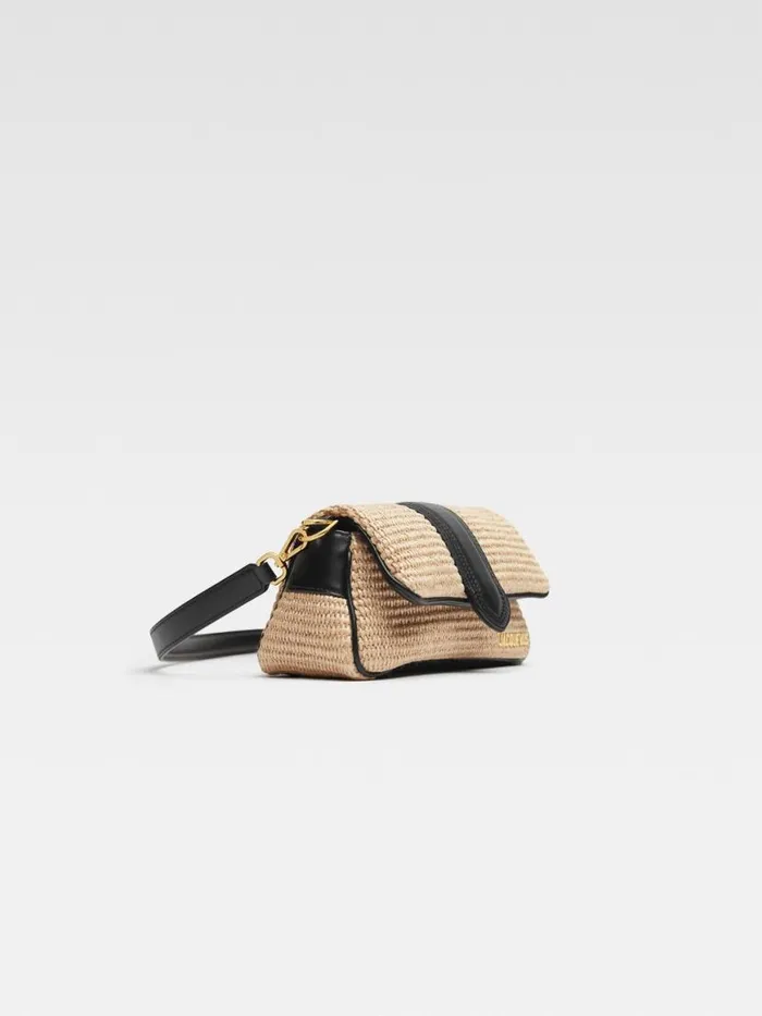 The Small Bambimou Ivoryblack Women JACQUEMUS Crossbody and Handbags The Small Bambimou Ivoryblack Women JACQUEMUS Crossbody and Handbags