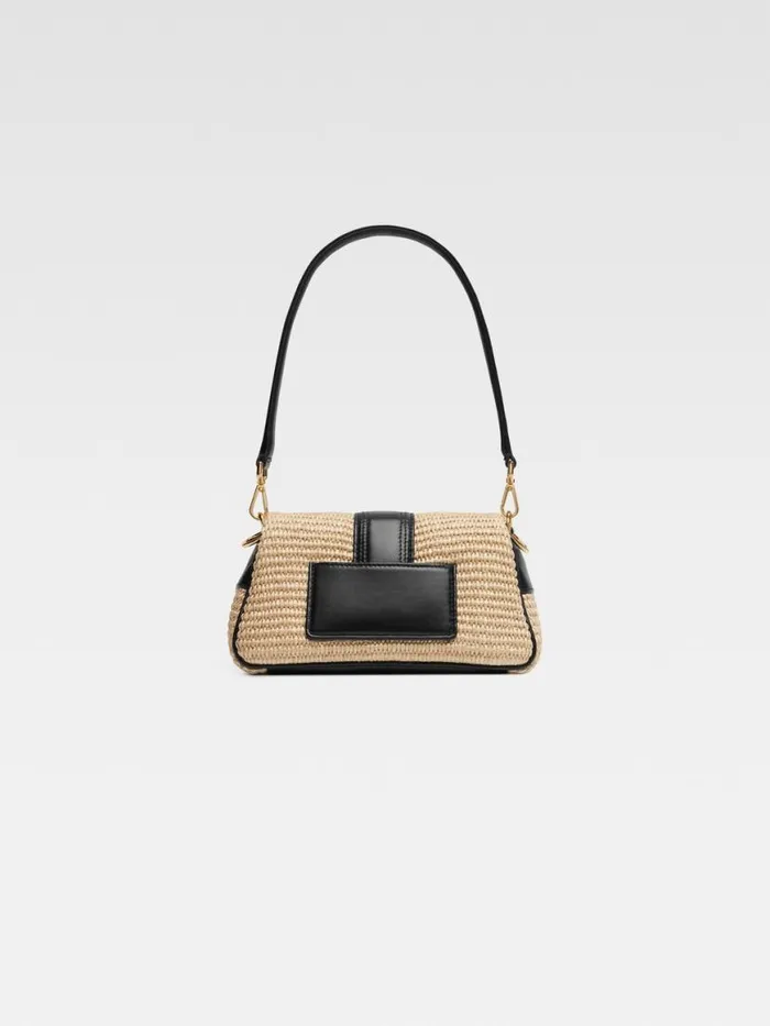 The Small Bambimou Ivoryblack Women JACQUEMUS Crossbody and Handbags The Small Bambimou Ivoryblack Women JACQUEMUS Crossbody and Handbags