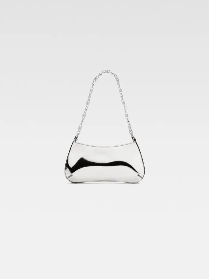 The Small Bisou Chaine Silver Women JACQUEMUS Shoulder Bags The Small Bisou Chaine Silver Women JACQUEMUS Shoulder Bags