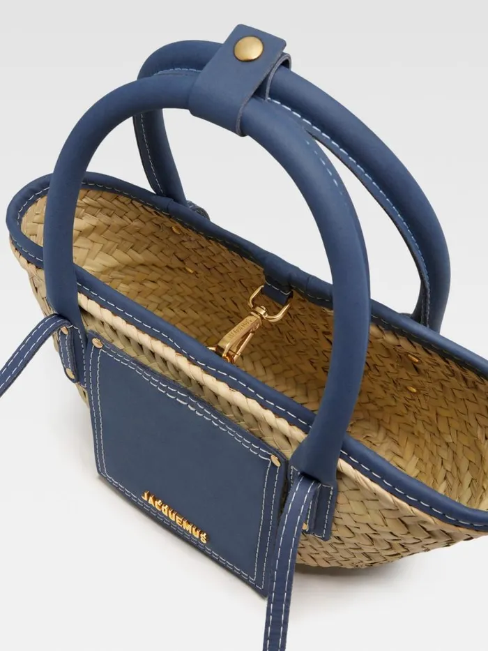 The Small Soli Basket Dark Navy Women JACQUEMUS Crossbody and Handbags The Small Soli Basket Dark Navy Women JACQUEMUS Crossbody and Handbags