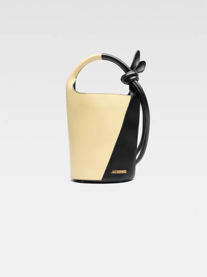 The Small Tourni Pale Yellow Black Women JACQUEMUS Crossbody and Handbags