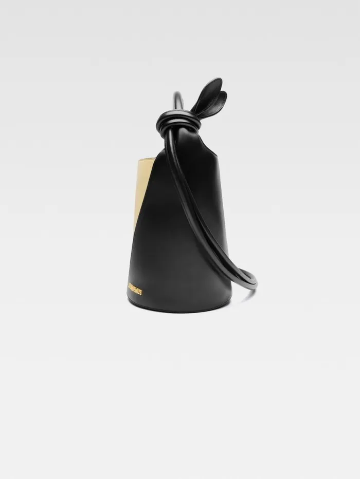 The Small Tourni Pale Yellow Black Women JACQUEMUS Crossbody and Handbags The Small Tourni Pale Yellow Black Women JACQUEMUS Crossbody and Handbags