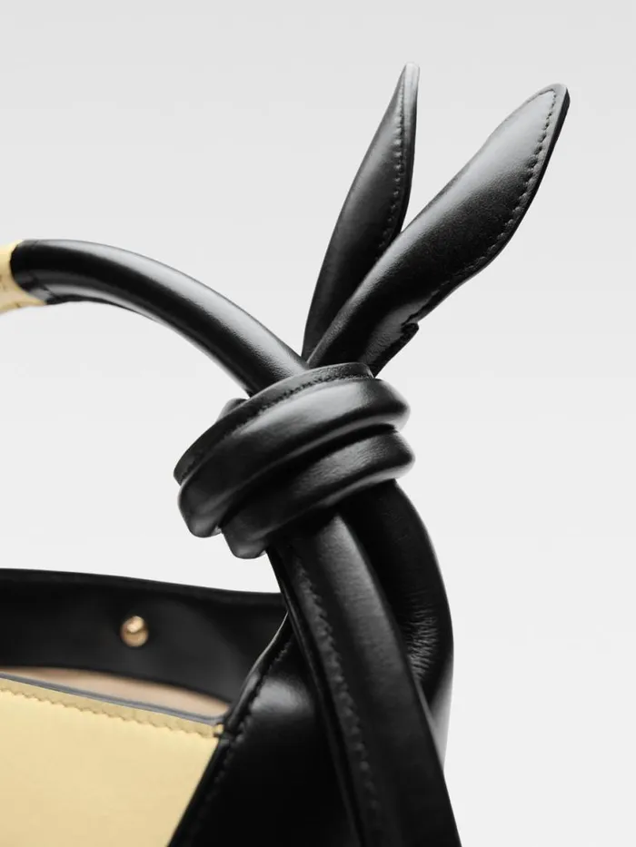 The Small Tourni Pale Yellow Black Women JACQUEMUS Crossbody and Handbags The Small Tourni Pale Yellow Black Women JACQUEMUS Crossbody and Handbags