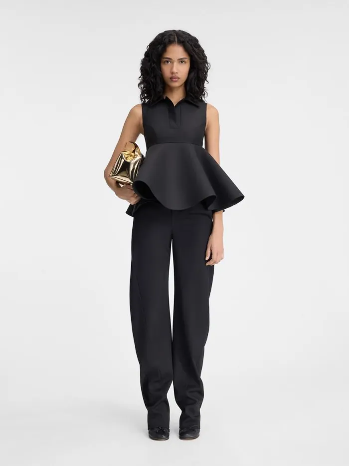 The Spalla Top Black Women JACQUEMUS Tops and Shirts