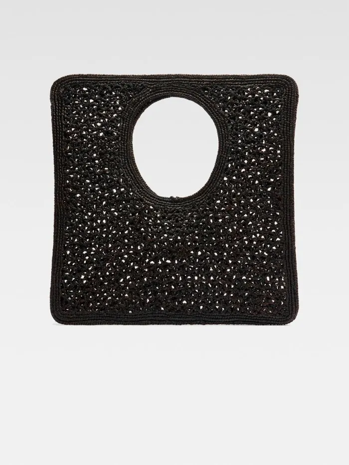 The Spiaggia Square Bag Black Women JACQUEMUS Baskets and Totebags The Spiaggia Square Bag Black Women JACQUEMUS Baskets and Totebags