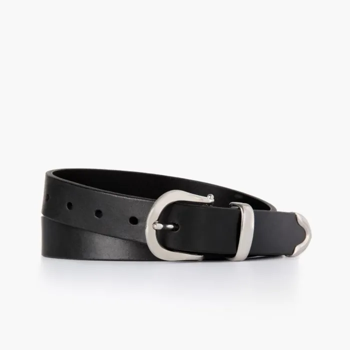 Thursday Boots Belts Women039s Western Leather Belt Black 8211 Women