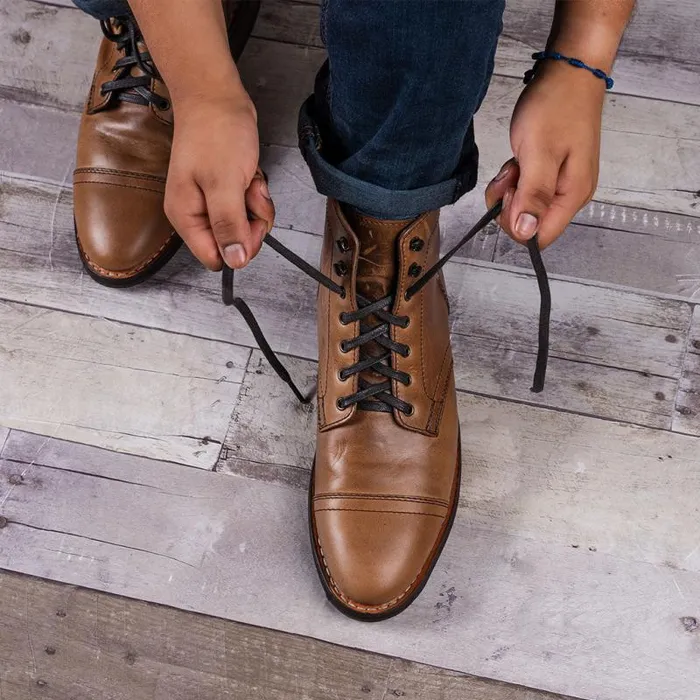 Thursday Boots Shoe Care and Laces Flat Waxed Cotton Laces Brown 8211 Men Thursday Boots Shoe Care and Laces Flat Waxed Cotton Laces Brown 8211 Men