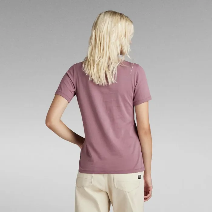 Tops and Tshirts Women GStar RAW Chest Logo Optic Slim Top Grape Shake