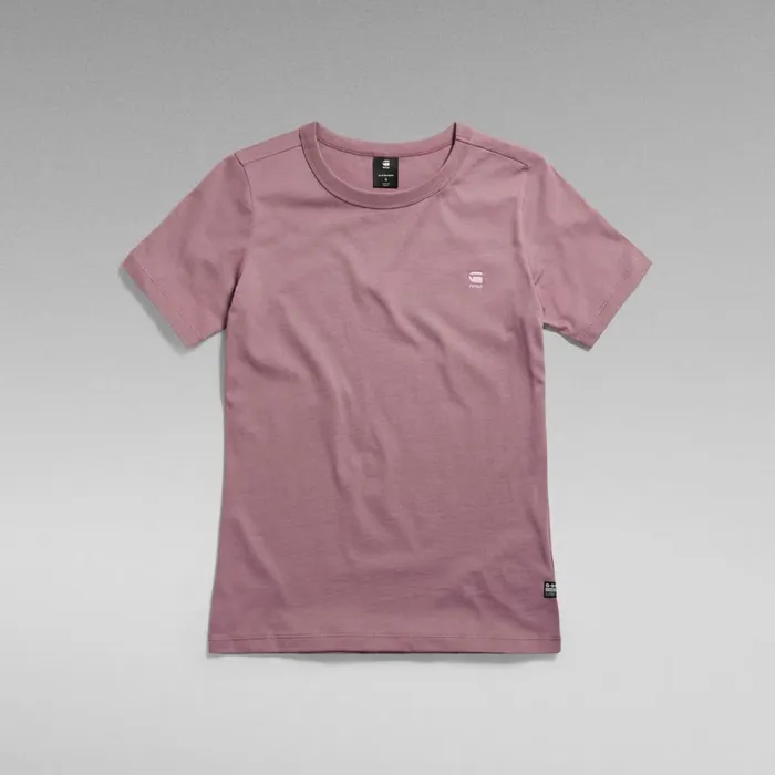 Tops and Tshirts Women GStar RAW Chest Logo Optic Slim Top Grape Shake