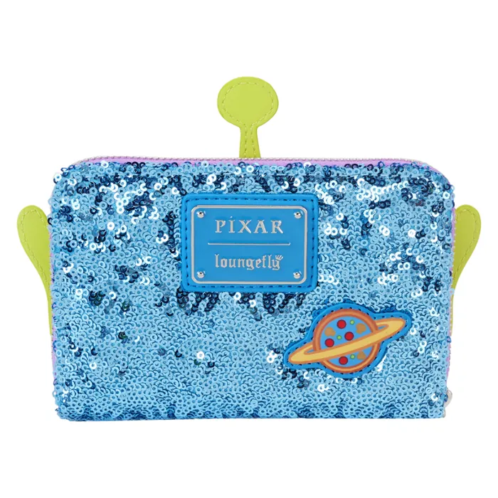 Toy Story Exclusive Alien Sequin Cosplay Zip Around Wallet Unisex Loungefly Bags and Wallets Toy Story Exclusive Alien Sequin Cosplay Zip Around Wallet Unisex Loungefly Bags and Wallets