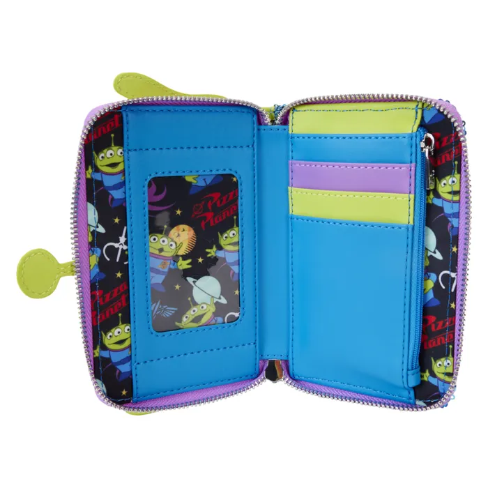 Toy Story Exclusive Alien Sequin Cosplay Zip Around Wallet Unisex Loungefly Bags and Wallets Toy Story Exclusive Alien Sequin Cosplay Zip Around Wallet Unisex Loungefly Bags and Wallets
