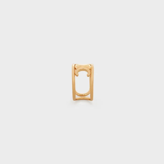 Triomphe Ring In Brass With Gold Finish Gold Women CELINE RINGS