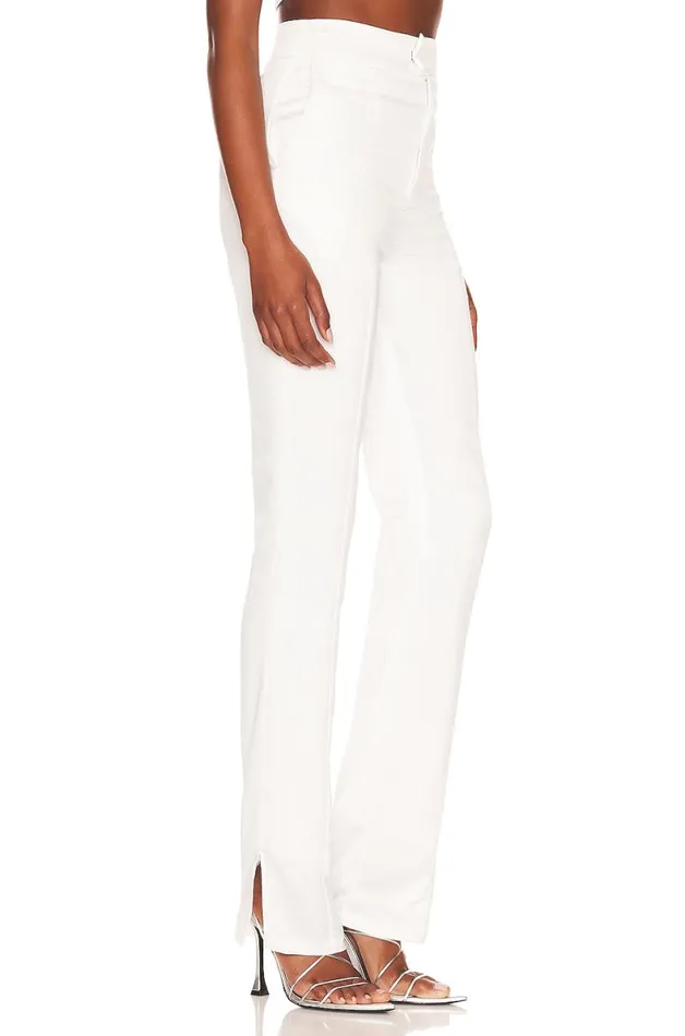 Troy Split Hem Pant White Women Lovers and Friends Pants