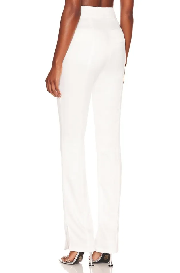 Troy Split Hem Pant White Women Lovers and Friends Pants