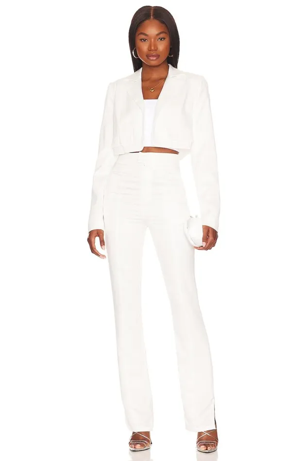 Troy Split Hem Pant White Women Lovers and Friends Pants