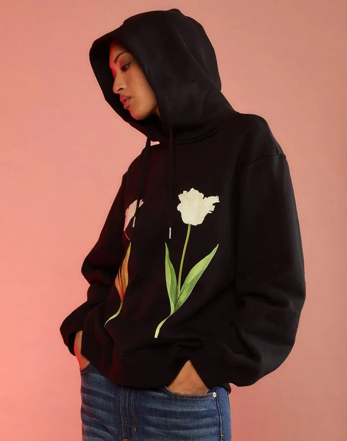 Tulip Hoodie 8211 Blkwt Women Cynthia Rowley Tops