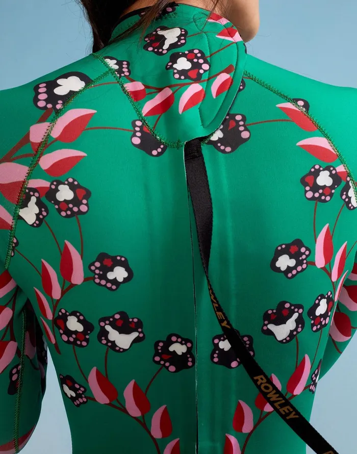 Vine Floral High Cut Wetsuit 8211 Grvflo Women Cynthia Rowley Surf and Swim