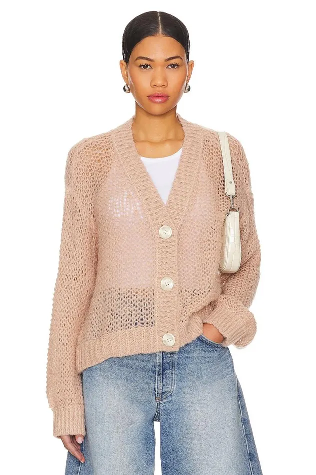 Viola Cardigan Oatmeal Women Lovers and Friends Sweaters and Knits