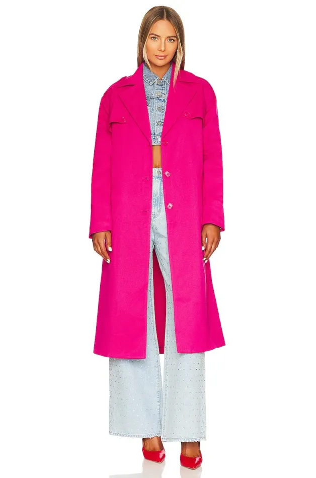 Vivian Coat Bright Pink Women Lovers and Friends Jackets and Coats