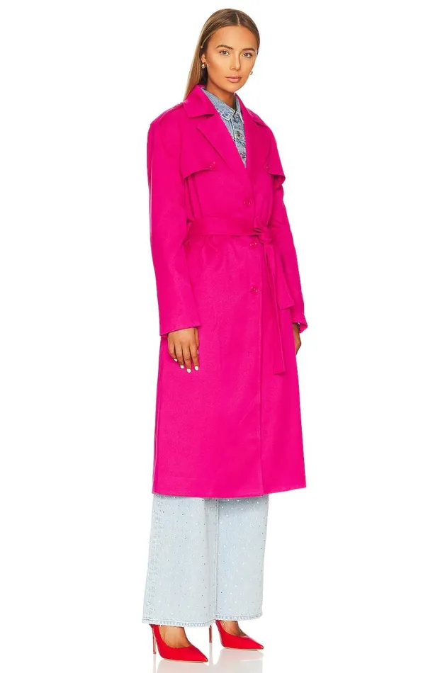 Vivian Coat Bright Pink Women Lovers and Friends Jackets and Coats