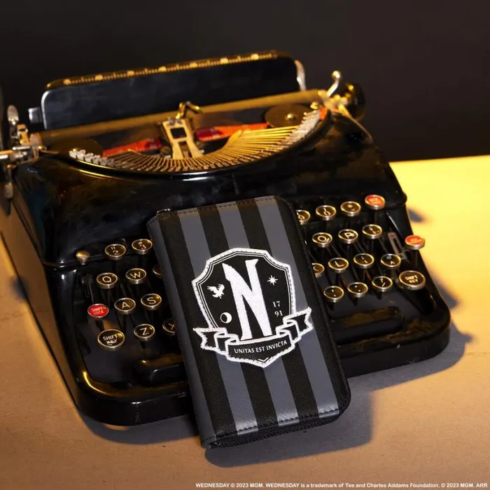 Wednesday Addams Exclusive Nevermore Zip Around Wallet Unisex Loungefly Bags and Wallets Wednesday Addams Exclusive Nevermore Zip Around Wallet Unisex Loungefly Bags and Wallets