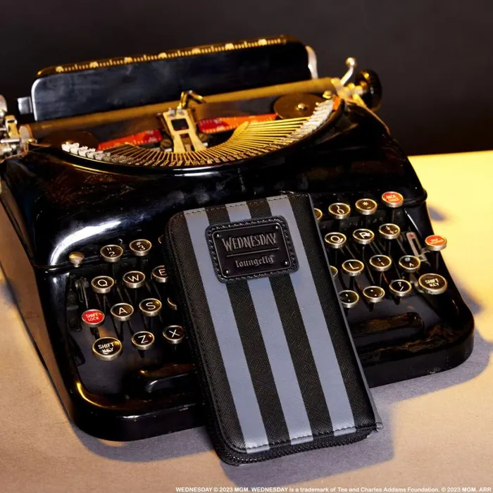 Wednesday Addams Exclusive Nevermore Zip Around Wallet Unisex Loungefly Bags and Wallets Wednesday Addams Exclusive Nevermore Zip Around Wallet Unisex Loungefly Bags and Wallets