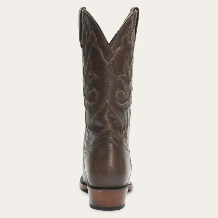 Western Men Stetson Carlisle Western Boots Distressed Brown