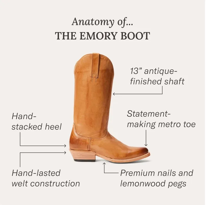 Western Women Stetson Emory Boots Tan