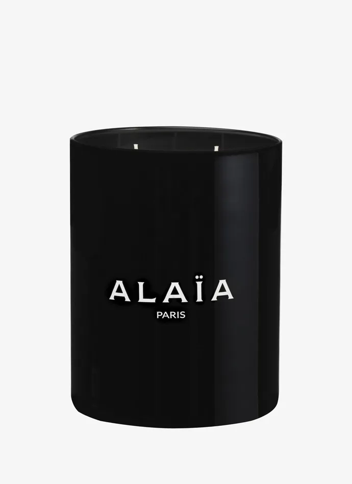 White Large Scented Candle Women Alaa Perfumes and Candles