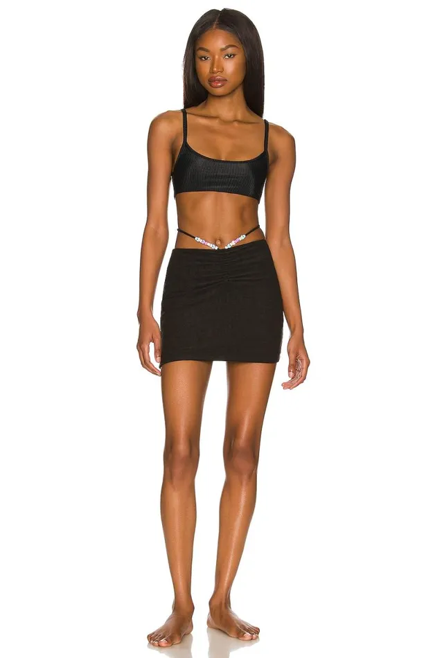 Wild Side Mini Skirt Black Women Lovers and Friends Skirts