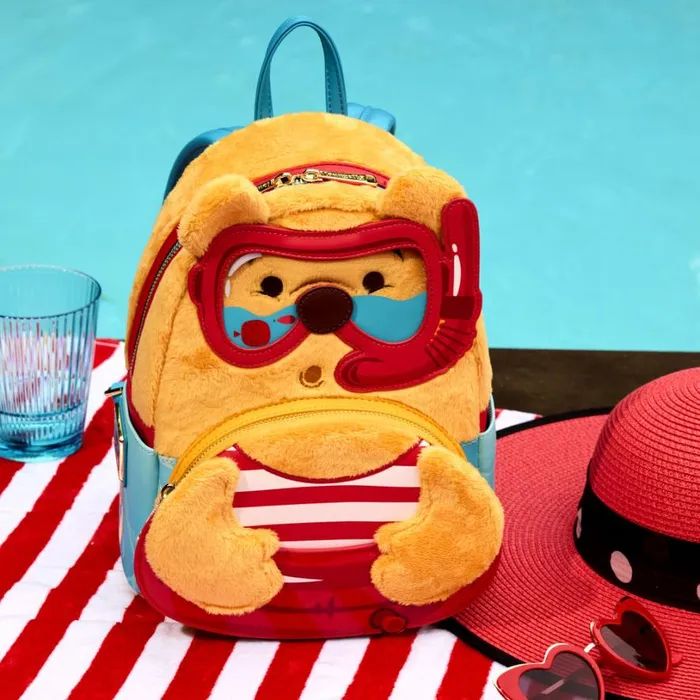 Winnie The Pooh Exclusive Summer Vibes Plush Mini Backpack Unisex Loungefly Backpacks