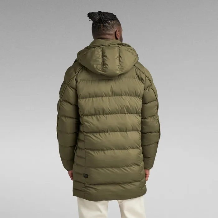 Winter Coats Men GStar RAW GWhistler Padded Hooded Parka Dark Olive