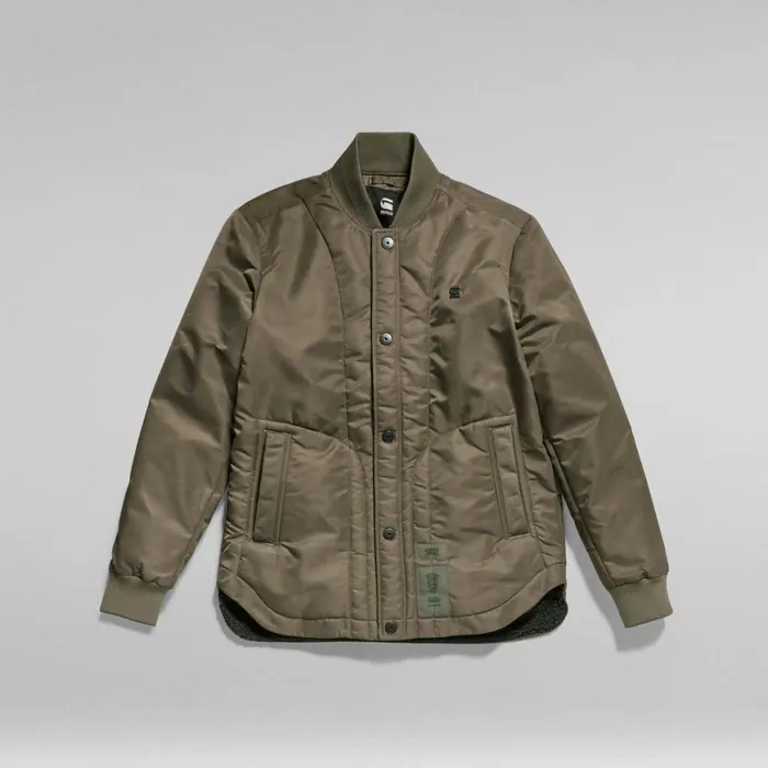 Winter Coats MenWomen GStar RAW Unisex 10 Degrees Sherpa Jacket Turf