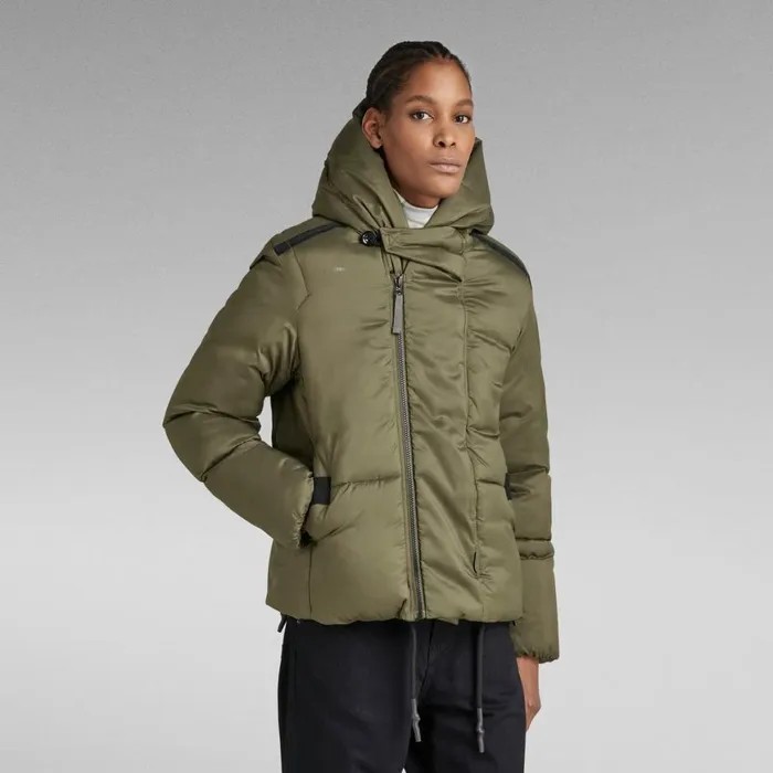Winter Coats Women GStar RAW G 8211 Whistler Short Padded Jacket Shadow Olive Winter Coats Women GStar RAW G 8211 Whistler Short Padded Jacket Shadow Olive