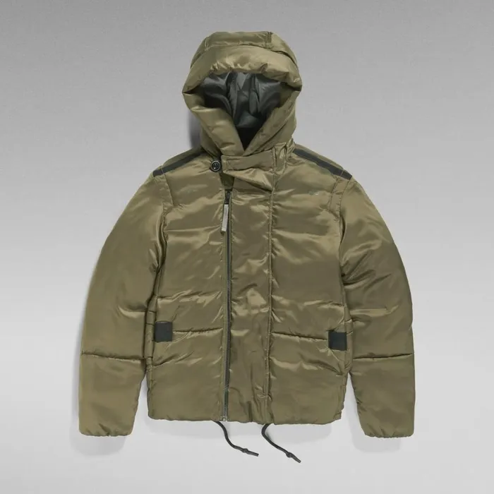 Winter Coats Women GStar RAW G 8211 Whistler Short Padded Jacket Shadow Olive