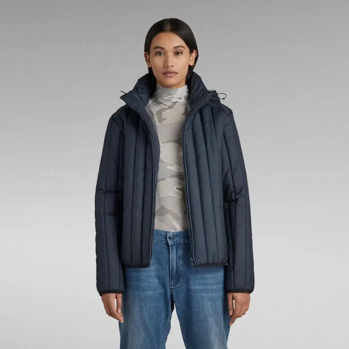 Winter Coats Women GStar RAW Meefic Vertical Quilted Jacket Salute