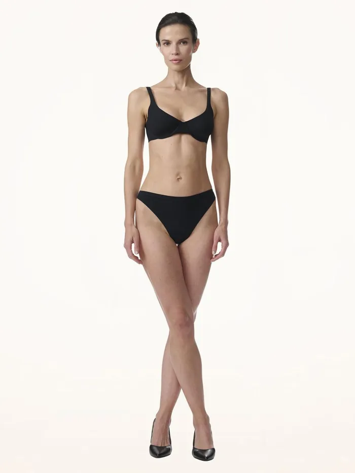 Wolford 3 Pck Co Blend Seamless String Black Women Panties