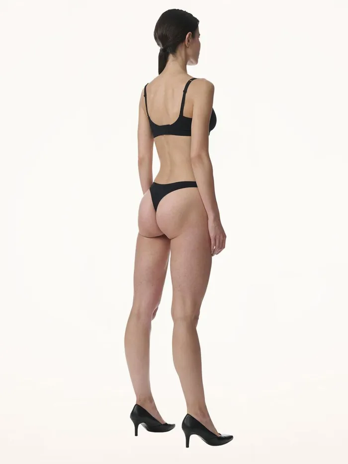 Wolford 3 Pck Co Blend Seamless String Black Women Panties