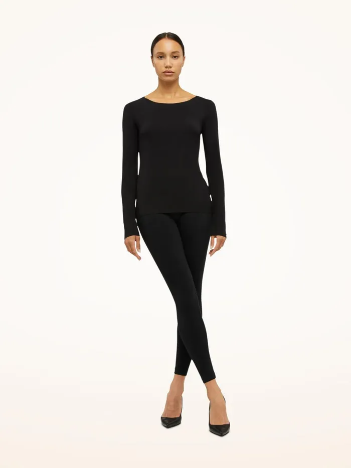 Wolford Aurora Pure Pullover Black Women Longsleeved Tops