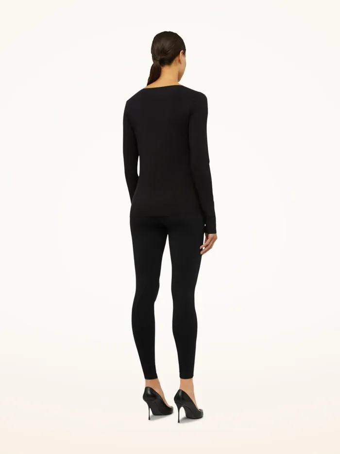 Wolford Aurora Pure Pullover Black Women Longsleeved Tops